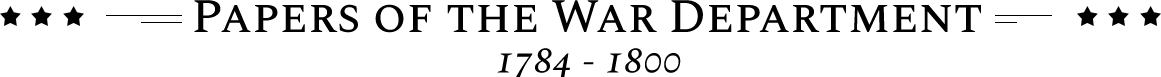 Papers of the War Department